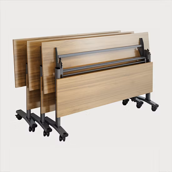 사무용 가구 회의 훈련 강의 직사각형 플립 탑 접이식 테이블